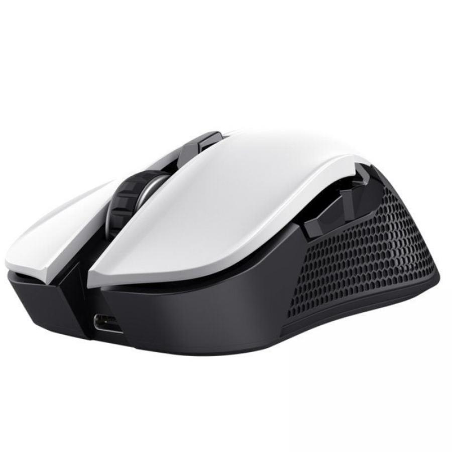 Ratón Gaming Inalámbrico Trust Gaming GXT 923W YBAR/ Batería recargable/ Hasta 7200 DPI/ Blanco
