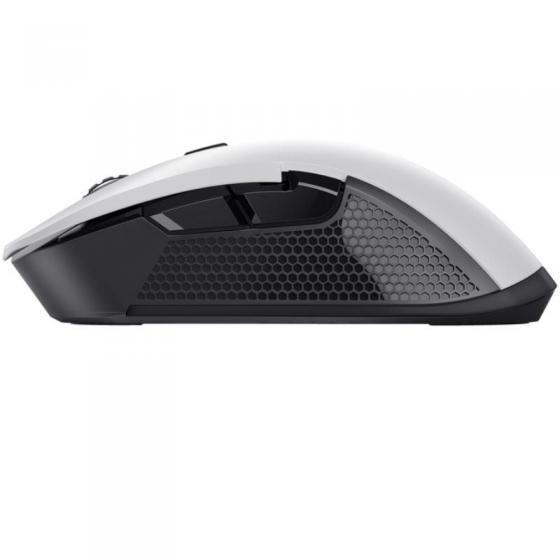 Ratón Gaming Inalámbrico Trust Gaming GXT 923W YBAR/ Batería recargable/ Hasta 7200 DPI/ Blanco