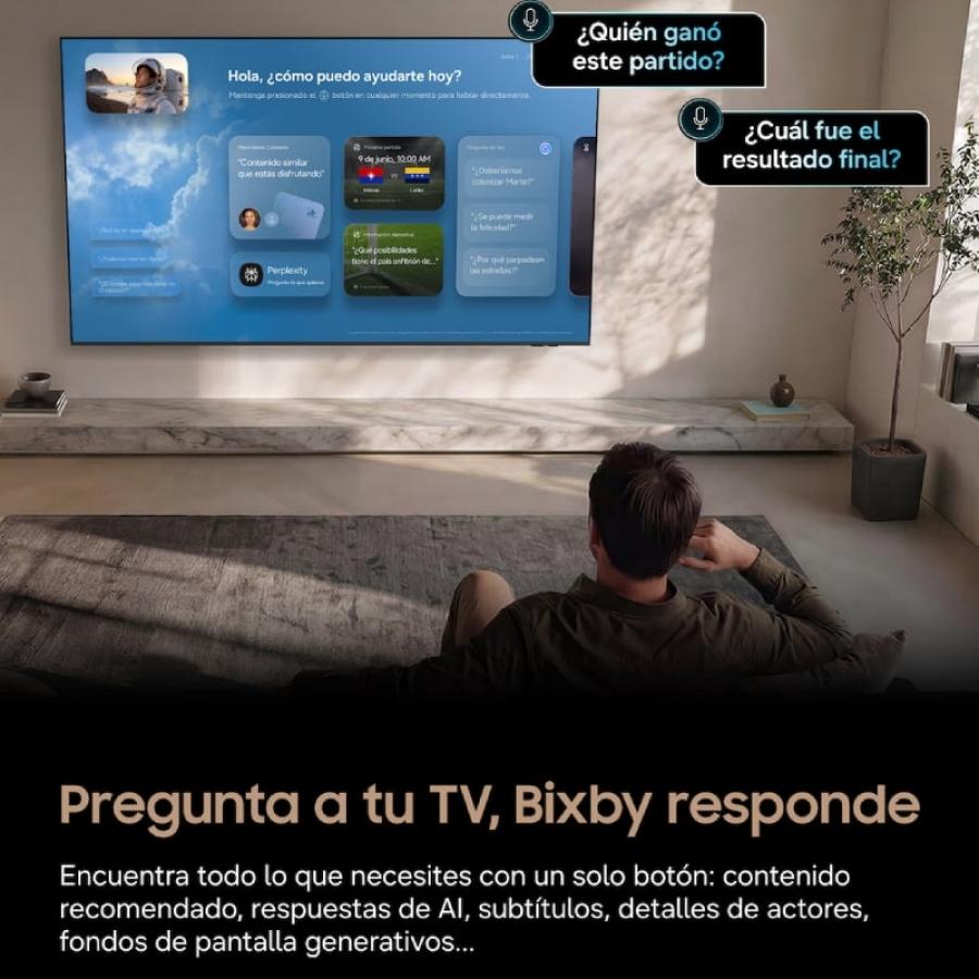 Televisor Samsung Mini LED M73H 75'/ Ultra HD 4K/ Smart TV/ WiFi