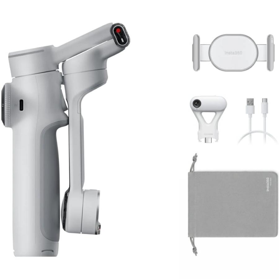 Gimbal palo selfie Insta360 Flow 2 Pro Pack Gimbal con IA/ Gris