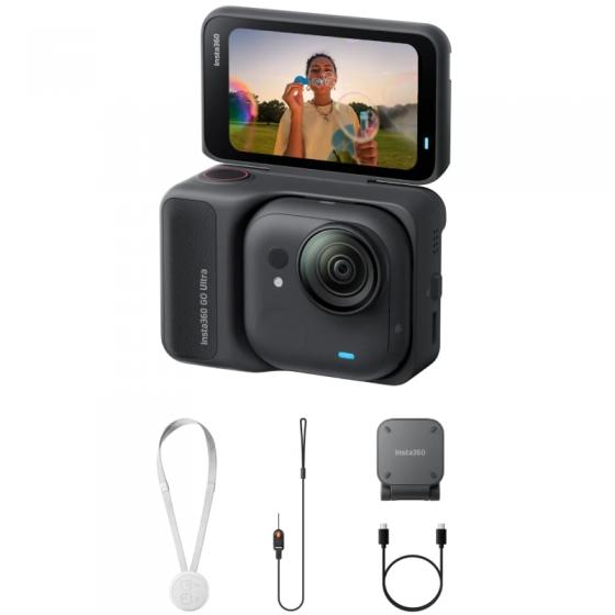 Cámara Digital Deportiva Insta360 GO Ultra Pack Standard/ 4K/ Ángulo de visión 360º/ Negra