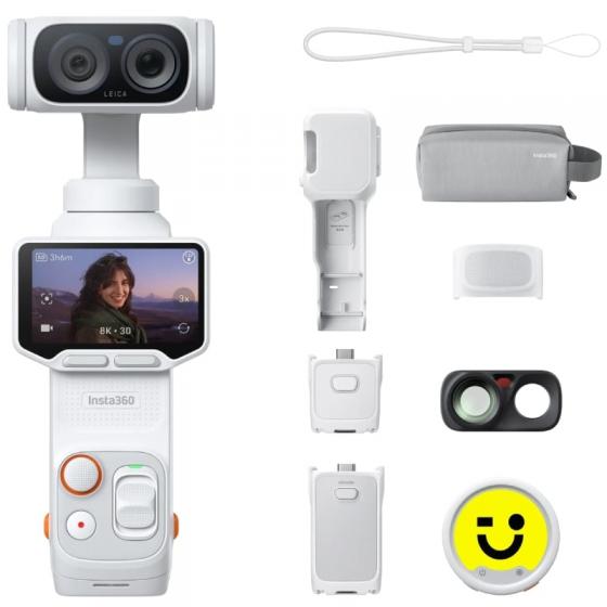 Cámara Digital Deportiva Insta360 Luna Ultra Pack Creador/ 8K/ Ángulo de visión 360º/ Blanca