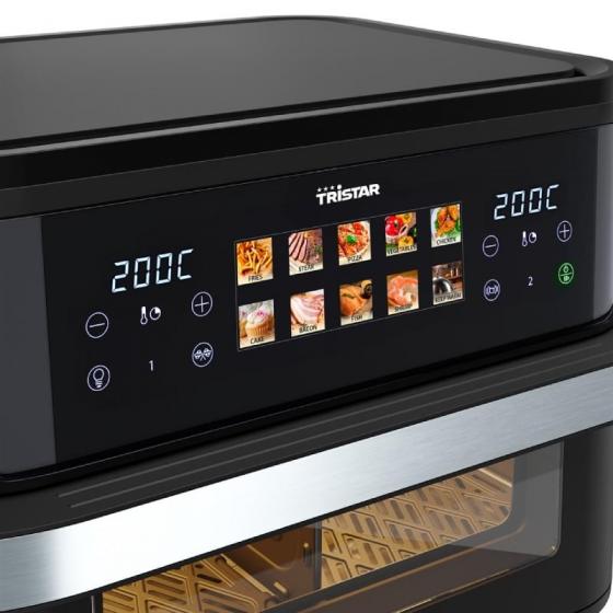 Freidora por Aire Airfryer / Sin Aceite Tristar FR-9078 Dualzone Flex/ 2800W/ Capacidad 10L