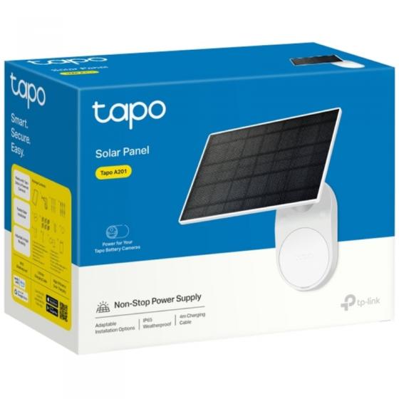 Panel Solar para Cámara de Vigilancia TP-Link TAPO A201/ 2.5W/ Compatible con Baterías Tapo (no incluida)