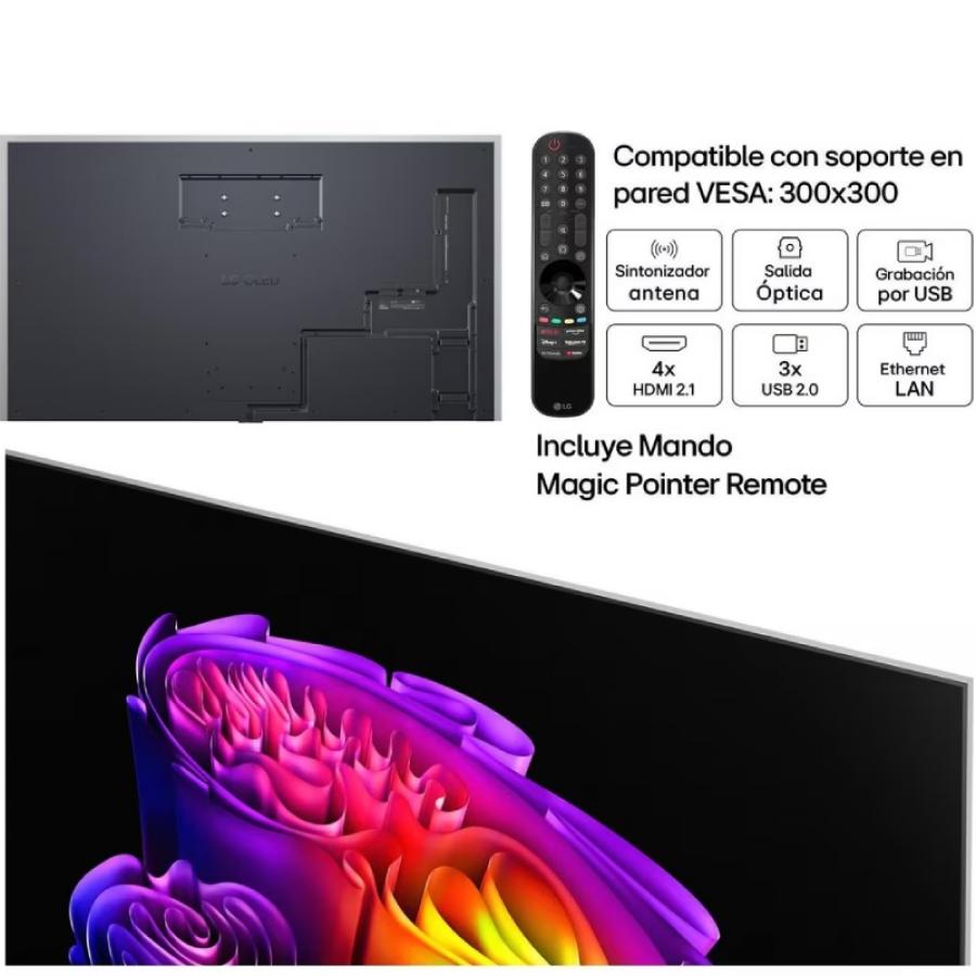 Televisor LG OLED Evo AI G6 OLED77G68LW 77'/ Ultra HD 4K/ Smart TV/ WiFi