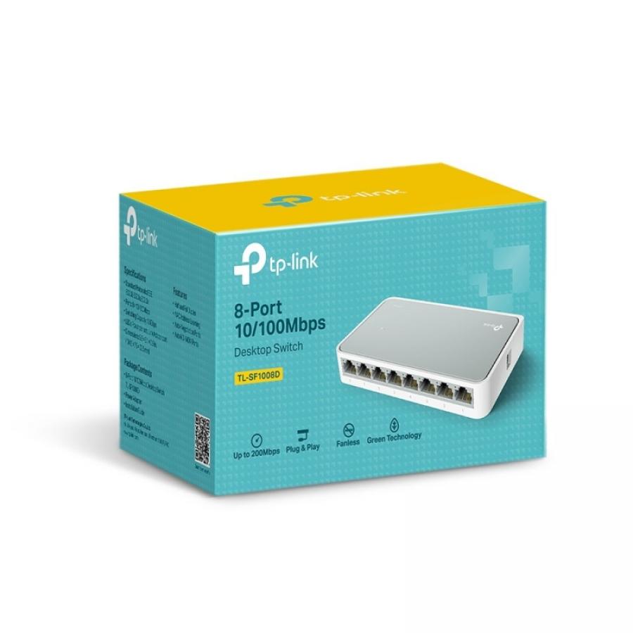 Switch TP-Link TL-SF1008D 8 Puertos/ RJ-45 10/100