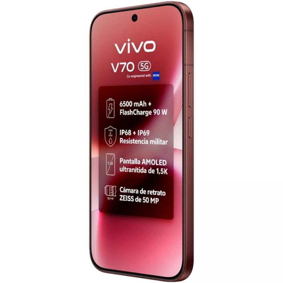 Smartphone Vivo V70 8GB/ 256GB/ 6.59'/ 5G/ Marrón