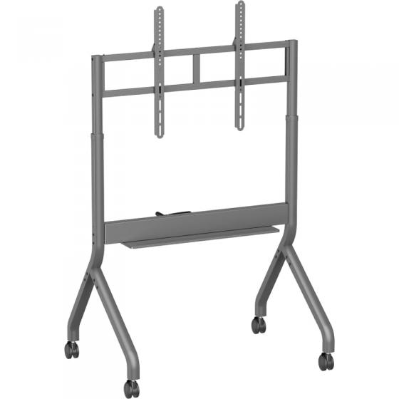 Soporte de Suelo Inclinable/ Giratorio con Ruedas y Manivela Aisens FT90E-469 para TV 55-90'/ hasta 90kg