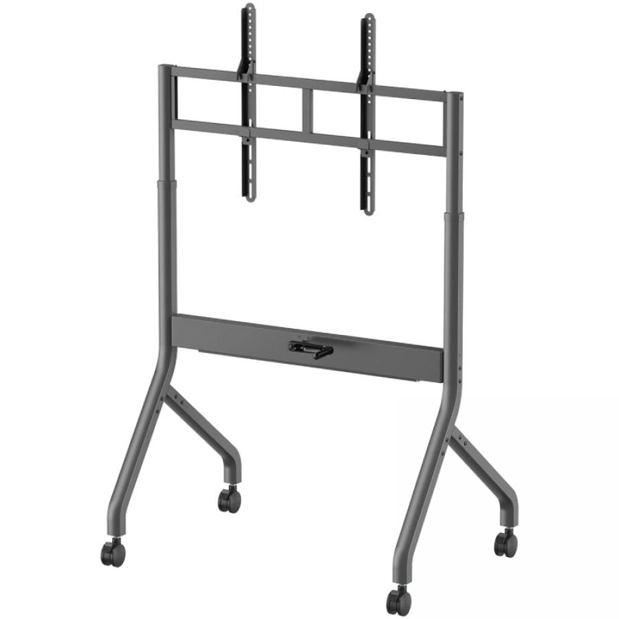 Soporte de Suelo Inclinable/ Giratorio con Ruedas y Manivela Aisens FT90E-469 para TV 55-90'/ hasta 90kg