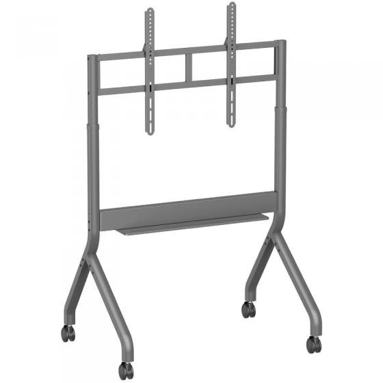 Soporte de Suelo Motorizado/ Inclinable/ Giratorio con Ruedas y Manivela Aisens FTF90E-467 para TV 55-90'/ hasta 90kg