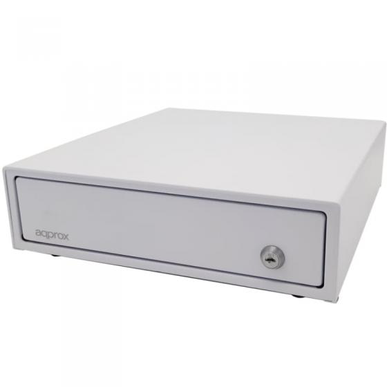 Pack para TPV Approx appPOSPACK3380WH/ Cajón Portamonedas + Impresora Térmica de Tickets + Lector de Códigos + Rollos Térmicos