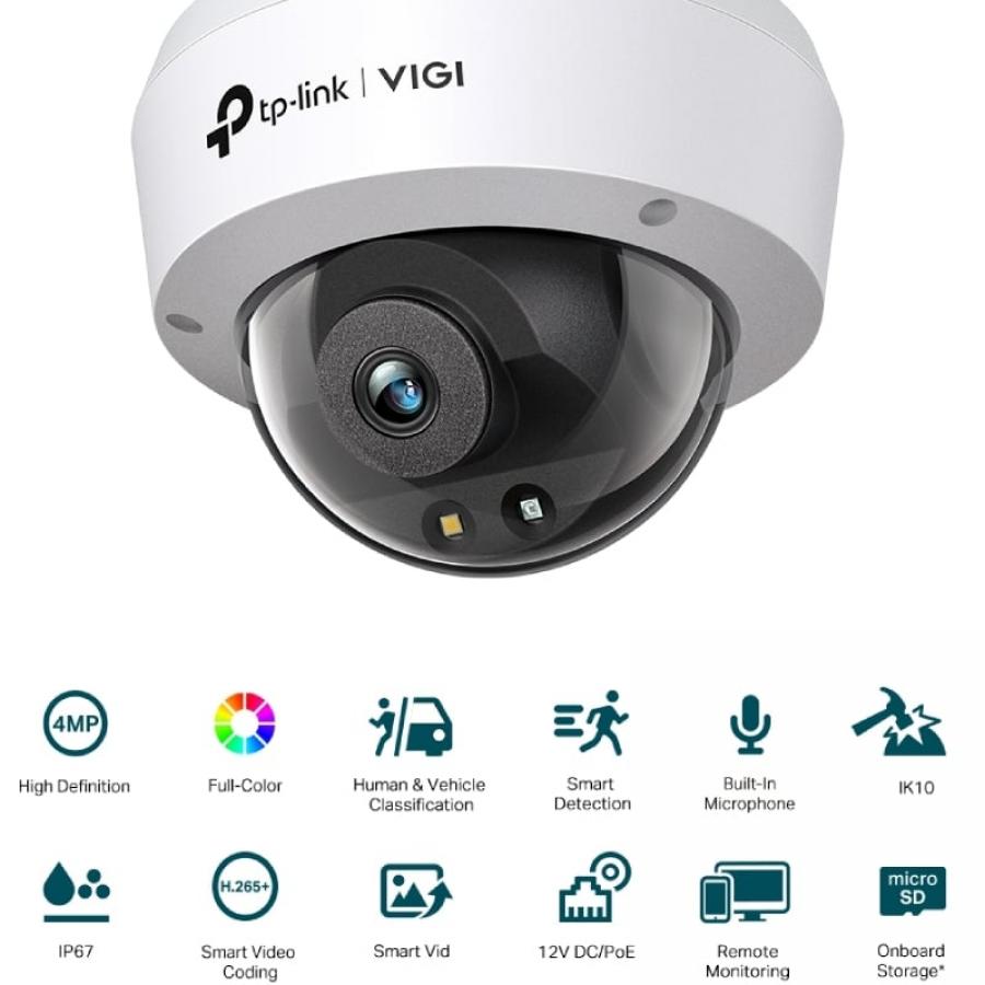 Cámara de Videovigilancia TP-Link VIGI C240 4mm/ 360º/ Visión Nocturna/ Control desde APP