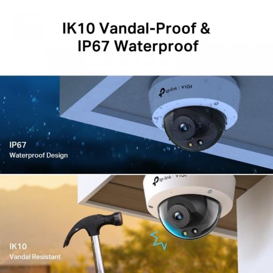 Cámara de Videovigilancia TP-Link VIGI C240 4mm/ 360º/ Visión Nocturna/ Control desde APP