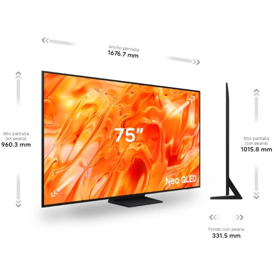 Televisor Samsung Neo QLED TQ65QN73HAU 65'/ Ultra HD 4K/ Smart TV/ WiFi