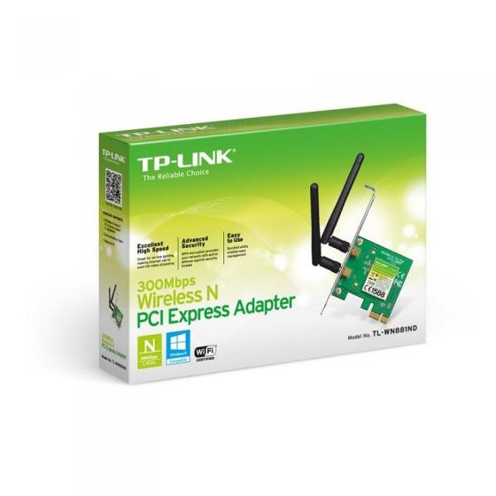 Tarjeta de red Inalámbrica-PCI Express TP-Link TL-WN881ND 300Mbps 2.4GHz