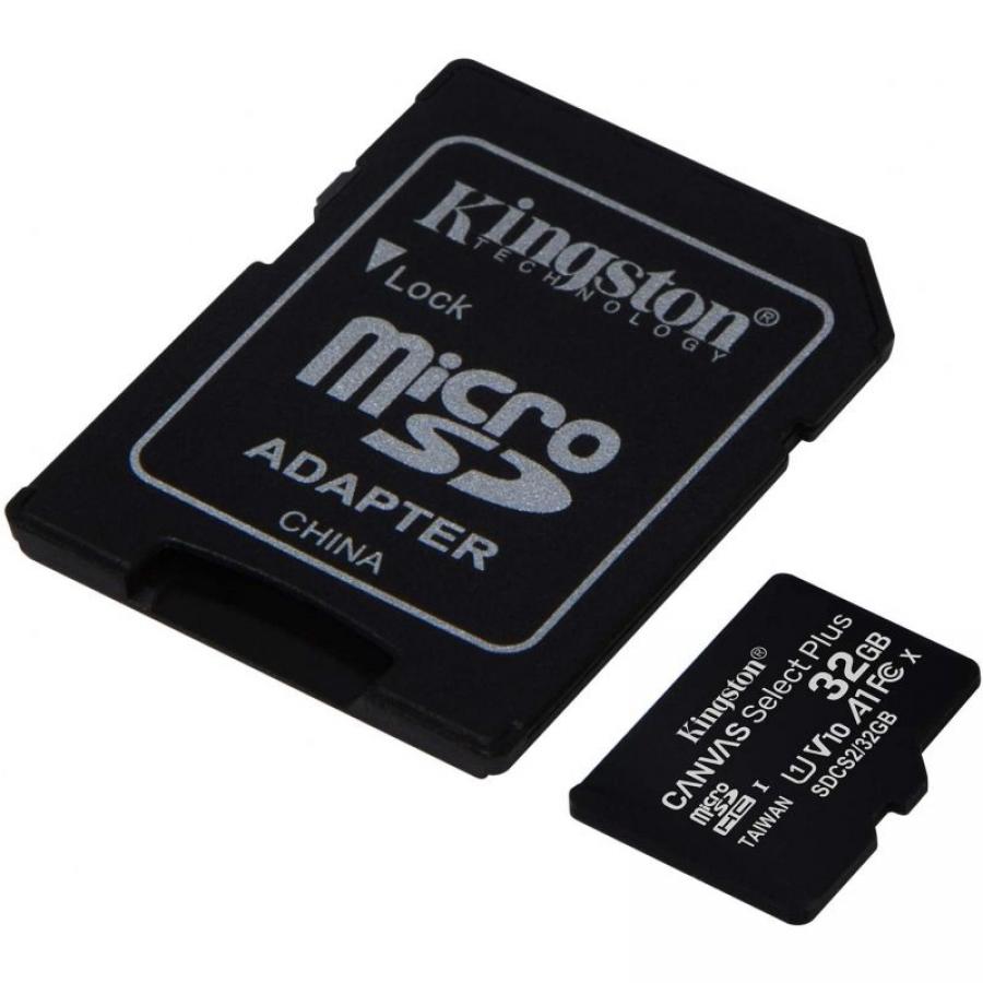 Tarjeta de Memoria Kingston CANVAS Select Plus 32GB microSD HC con Adaptador/ Clase 10/ 100MBs - Imagen 2