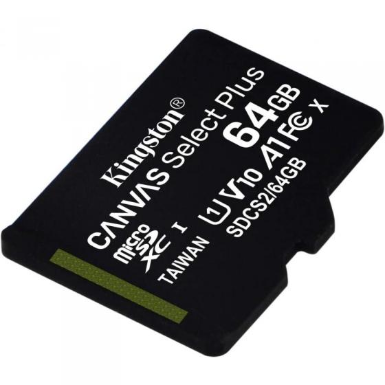 Tarjeta de Memoria Kingston CANVAS Select Plus 64GB microSD XC Clase 10 100MBs