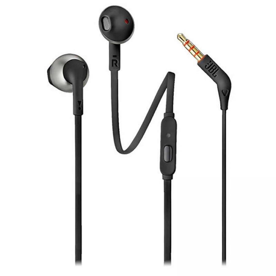 Auriculares Intrauditivos JBL T205/ con Micrófono/ Jack 3.5/ Negros - Imagen 1