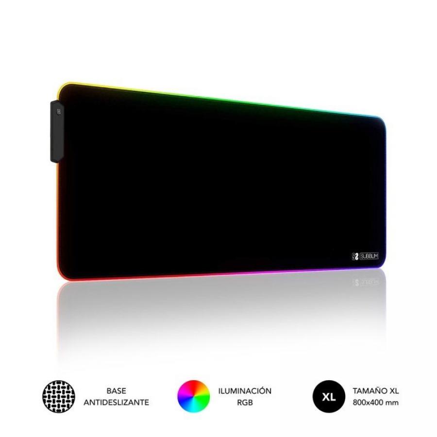 Alfombrilla Subblim MP-02RGB01 LED RGB XL/ 800 x 300 x 4 mm - Imagen 1