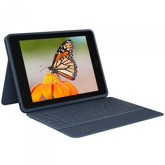 Funda con Teclado Logitech Combo 3 para Tablets Apple Ipad 7ª y 8ª Generación 10.2'/ Azul - Imagen 1