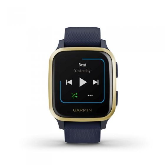 Smartwatch Garmin Venu SQ Music Edition/ Notificaciones/ Frecuencia Cardíaca/ GPS/ Oro Claro