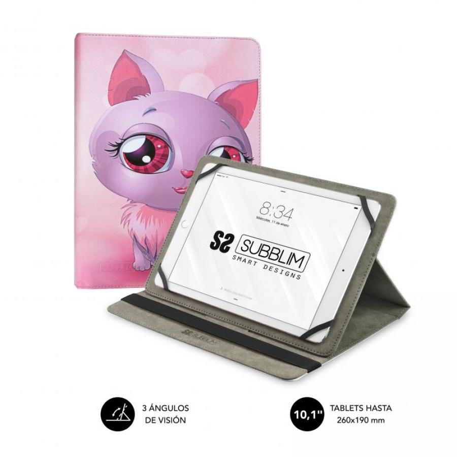 Funda Subblim Trendy Cat para Tablets de 10.1' - Imagen 1