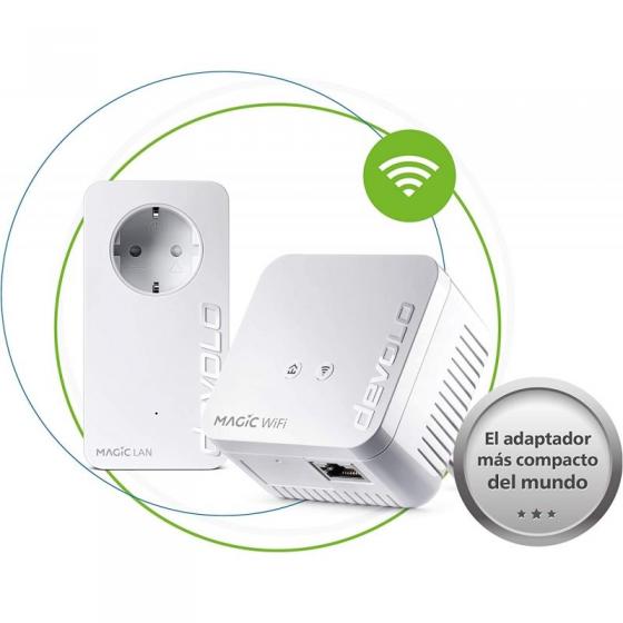 Adaptador Powerline Devolo Magic 1 WiFi Mini/ 1200Mbps/ Alcance 400m/ Pack de 2 - Imagen 2
