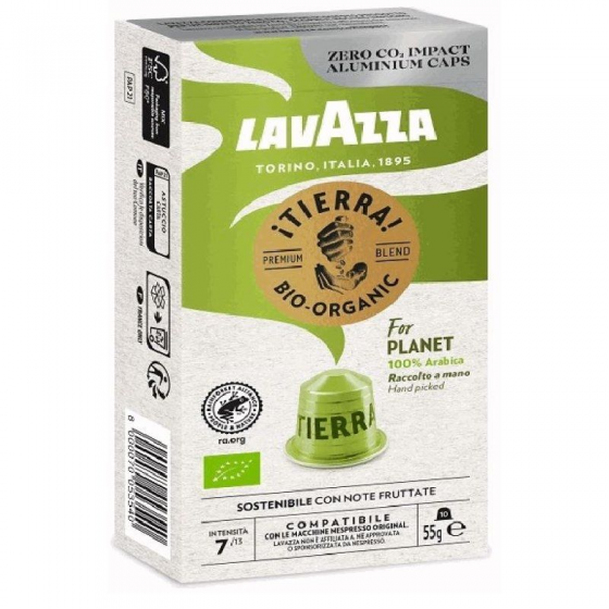 Cápsula Lavazza Tierra For Planet para cafeteras Nespresso/ Caja de 10 - Imagen 1