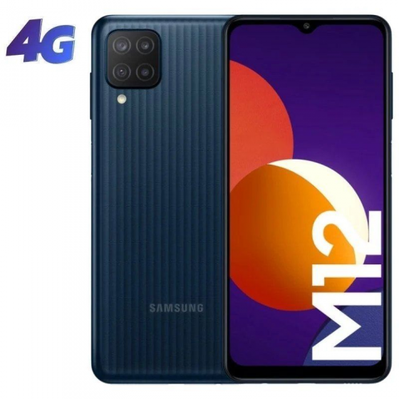Smartphone Samsung Galaxy M12 4GB/ 128GB/ 6.5'/ Negro