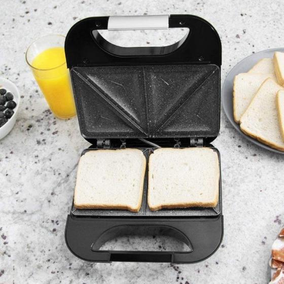 Sandwichera Cecotec Rock n Toast Fifty-Fifty/ 750W/ para 2 sandwiches