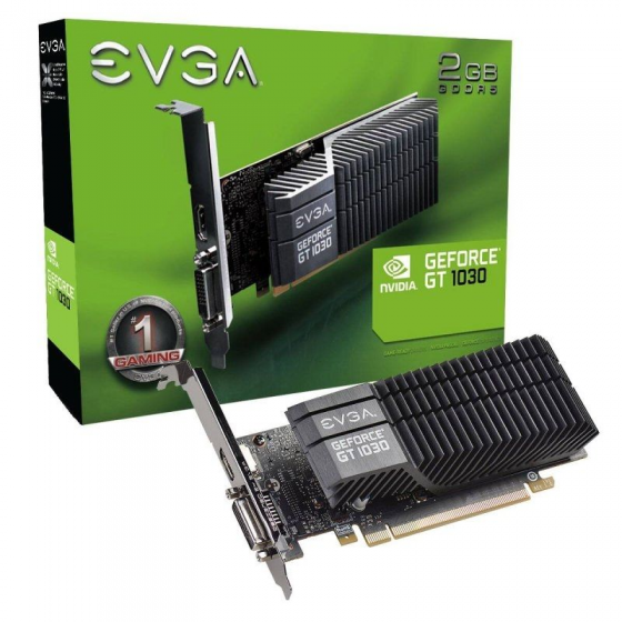 Tarjeta Gráfica EVGA GeForce GT1030 SC P/ 2GB GDDR5/ Perfil Bajo - Imagen 1
