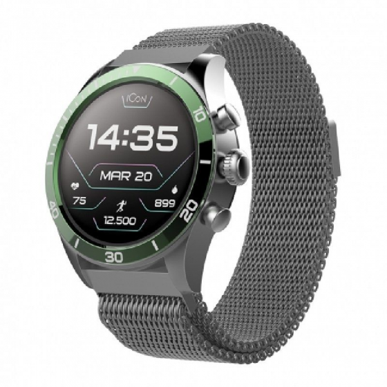 Smartwatch Forever ICON AW-100/ Notificaciones/ Frecuencia Cardíaca/ Verde - Imagen 1
