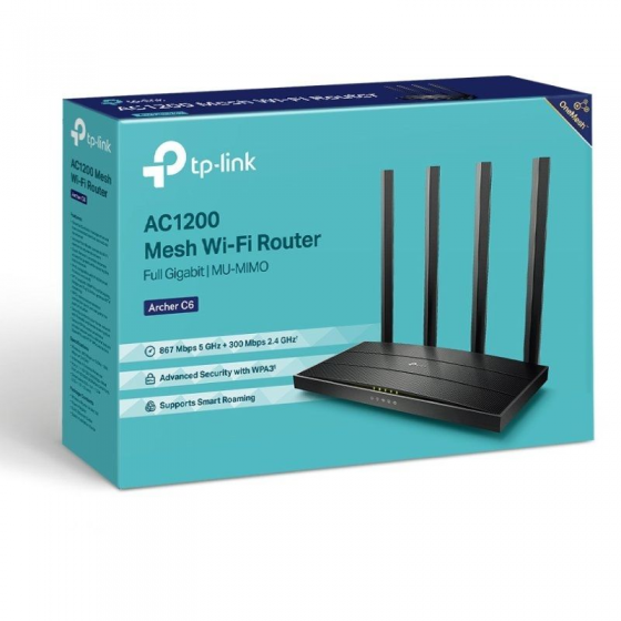 Router Inalámbrico TP-Link Archer C6 V2 1200Mbps/ 2.4GHz 5GHz/ 5 Antenas/ WiFi 802.11ac/n/a - b/g/n - Imagen 4