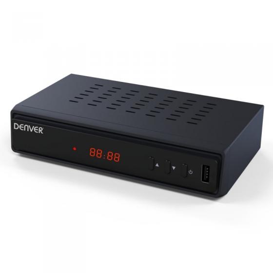 RECEPTOR TDT SOBREMESA DENVER DTB-137H - DVB-T2 H.265 - SOPORTA 1080P - USB REPRODUCTOR - PANTALLA LED - HDMI - COAXIAL - ETHERN