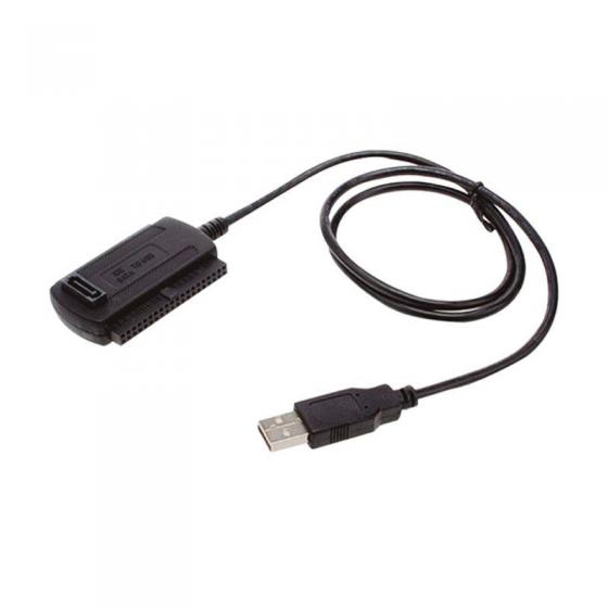 CABLE ADAPTADOR USB 2.0 A IDE SATA APPROX APPC08 SOPORTA 2XHDD NEGRO