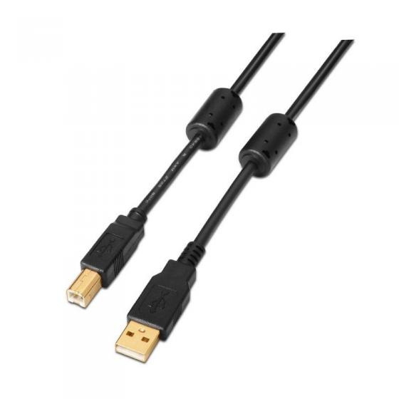 Cable USB 2.0 Impresora Aisens A101-0011 USB Macho - USB Macho 5m Negro