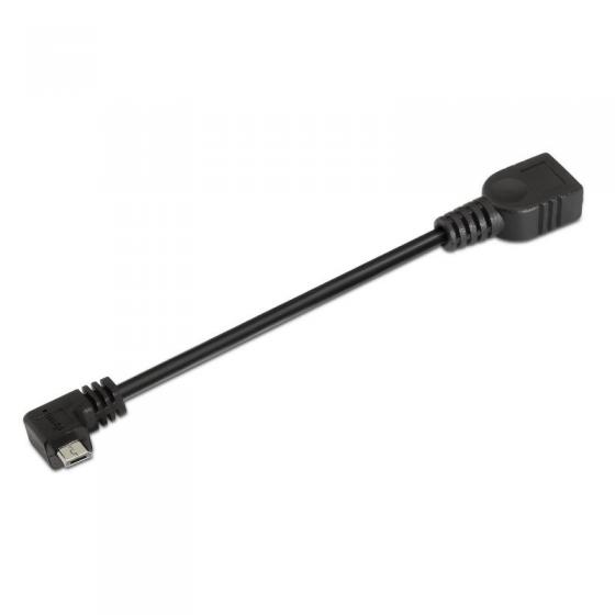 Cable USB 2.0 Aisens A101-0032/ MicroUSB Macho - MicroUSB Hembra/ 15cm/ Negro