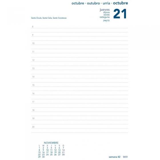 Agenda Anual 2021 Grafoplás 70302130 Bretaña Azul