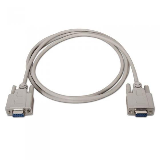 Cable Serie NULL Modem Aisens A112-0067/ DB9 Hembra - DB9 Hembra/ 1.8m/ Beige