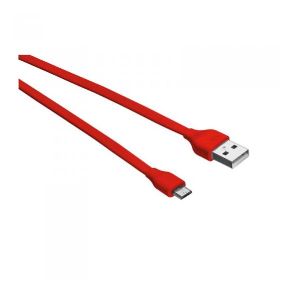 CABLE USB URBAN REVOLT A MICRO USB - PLANO - 1 METRO - ROJO - Imagen 1