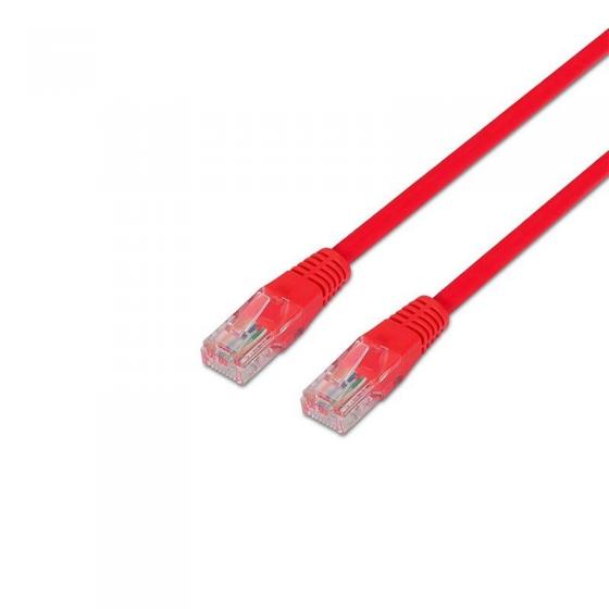 Cable de Red RJ45 UTP Aisens A133-0206 Cat.5e/ 1m/ Rojo - Imagen 1