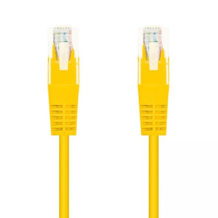 Cable de Red RJ45 UTP Nanocable 10.20.0400-Y Cat.6/ 50cm/ Amarillo - Imagen 1