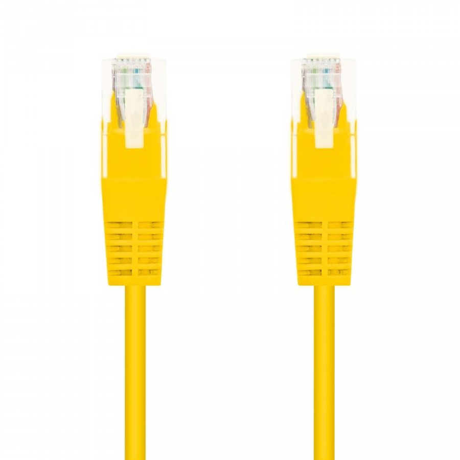 Cable de Red RJ45 UTP Nanocable 10.20.0402-Y Cat.6/ 2m/ Amarillo - Imagen 1
