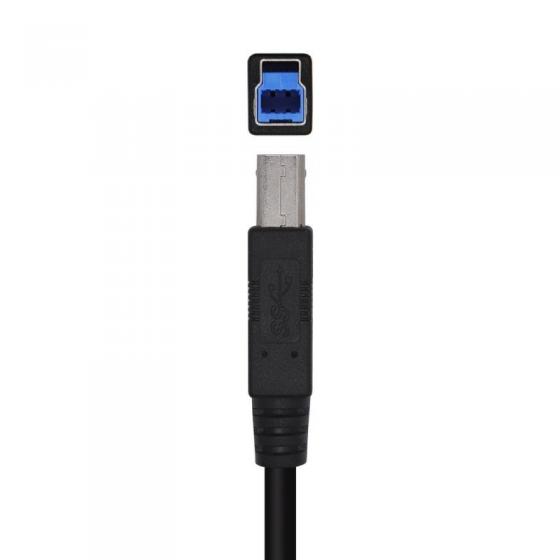 Cable USB 3.0 Impresora Aisens A105-0444/ USB Macho - USB Macho/ 2m/ Negro