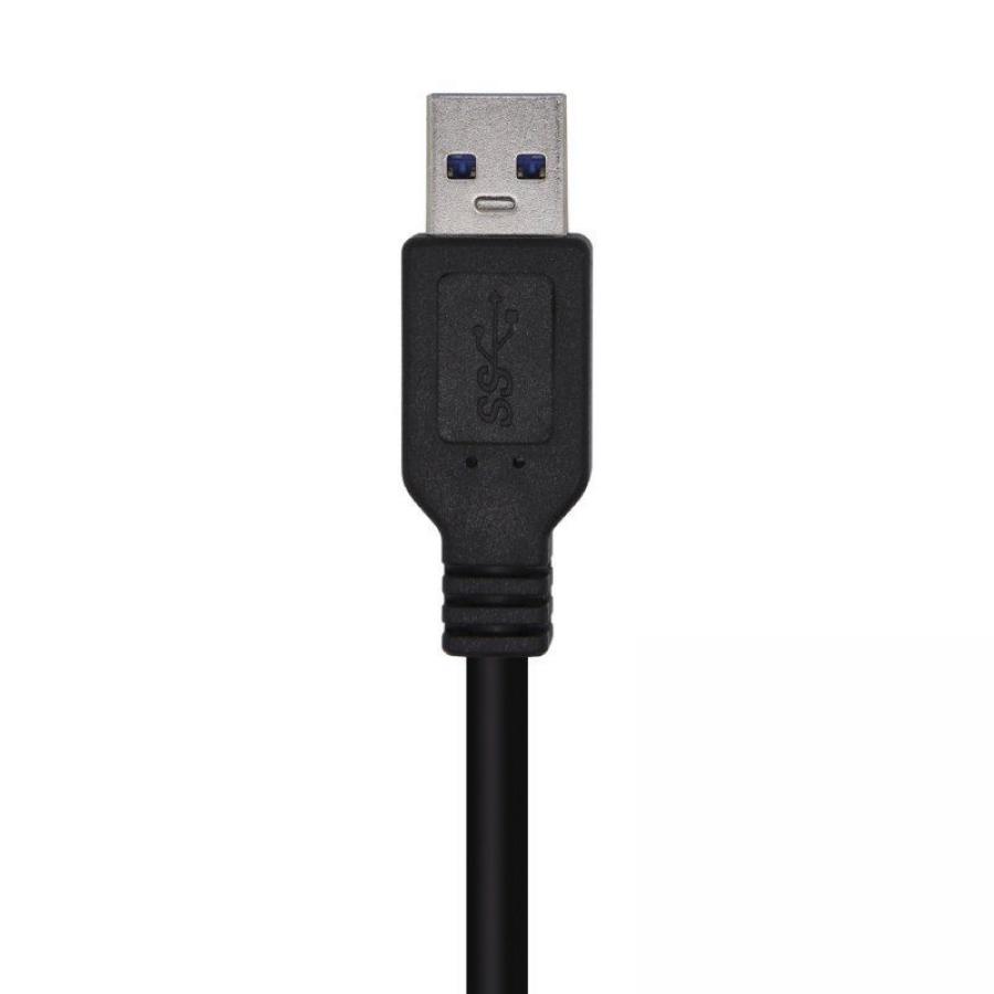 Cable USB 3.0 Aisens A105-0446/ USB Macho - USB Macho/ 1m/ Negro - Imagen 2