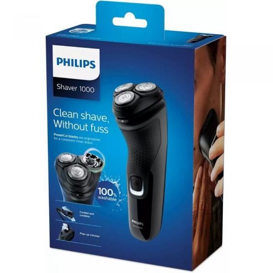 Afeitadora Philips Shaver Series 1000 S1231/41 con Batería