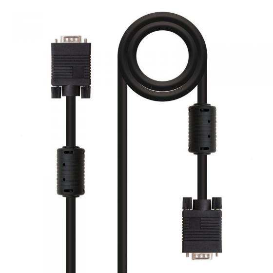 Cable SVGA Nanocable 10.15.0115/ VGA Macho - VGA Macho/ 15m/ Negro - Imagen 1