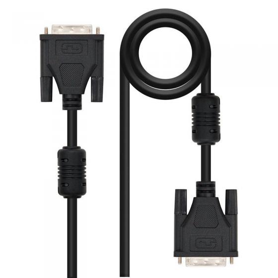Cable DVI Dual Nanocable 10.15.0803/ DVI Macho - DVI Macho/ 3m/ Negro - Imagen 1