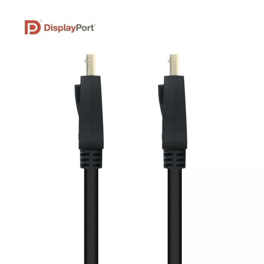 Cable Displayport 1.4 8K Nanocable 10.15.2501/ Displayport Macho - Displayport Macho/ 1m/ Certificado/ Negro - Imagen 4
