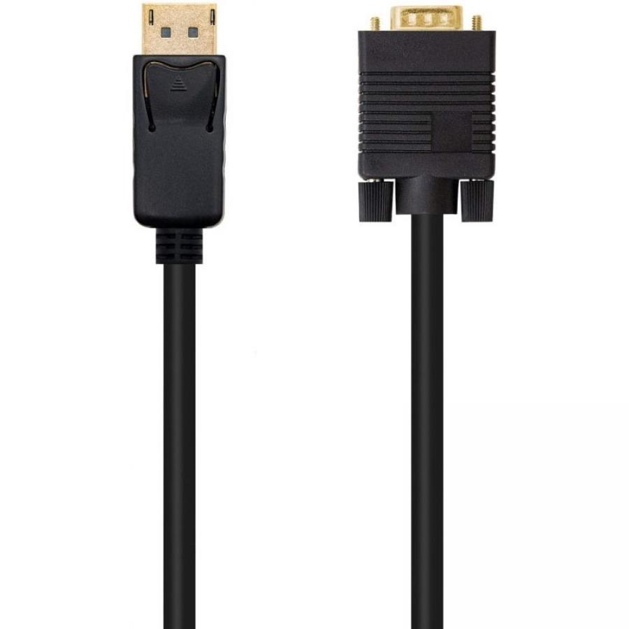 Cable Displayport Nanocable 10.15.4402/ Displayport Macho - VGA Macho/ 2m/ Negro - Imagen 2